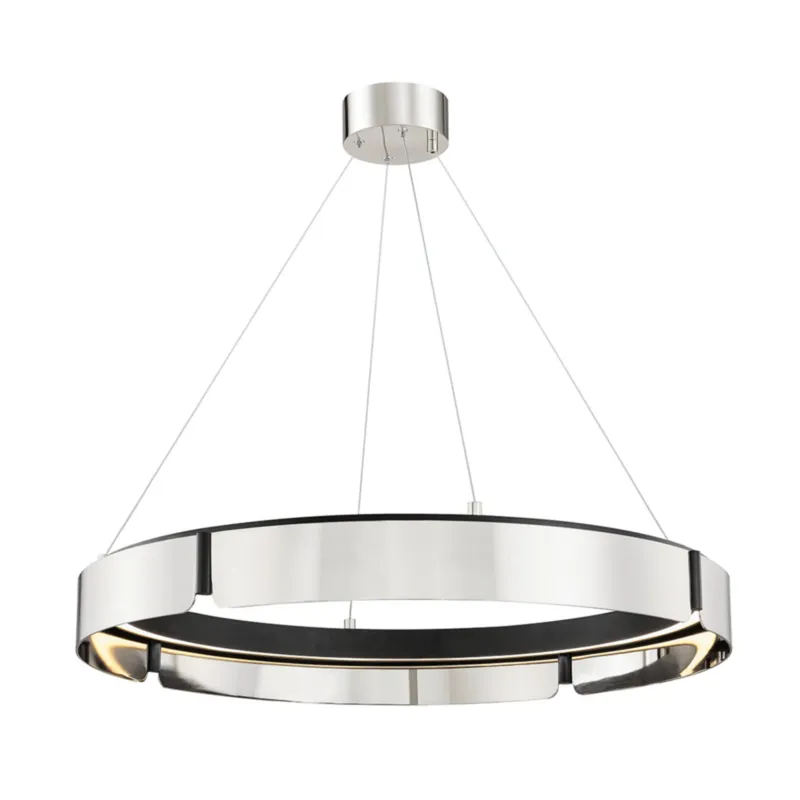 Tribeca 0-Light Chandelier in Burnished Nickel 32.75W x 5H