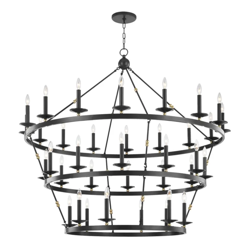 Allendale 36-Light Chandelier in Aged Brass/Old Bronze 58W x 54.25H