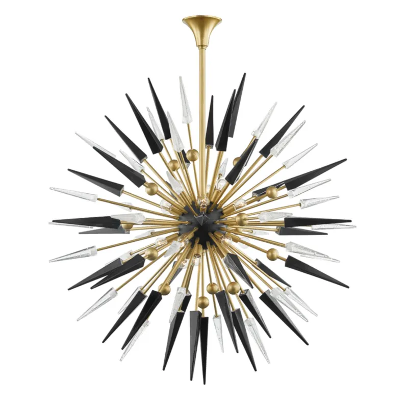 Sparta 18-Light Chandelier in Aged Brass 48W x 48H (9047-AGB)