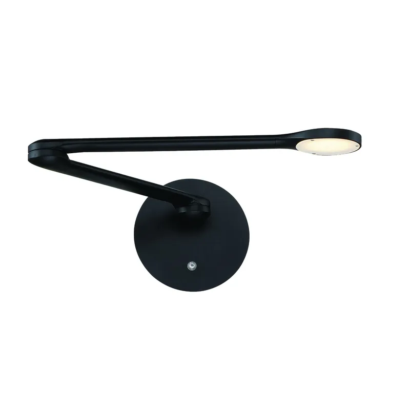 Modern Forms BL-21924-BK 3000K 8 Watt Reflex LED Wall Light in Black