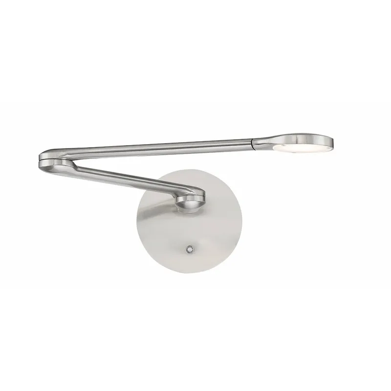 Modern Forms BL-21924-BN 3000K 8 Watt Reflex LED Wall Light in Brushed Nickel