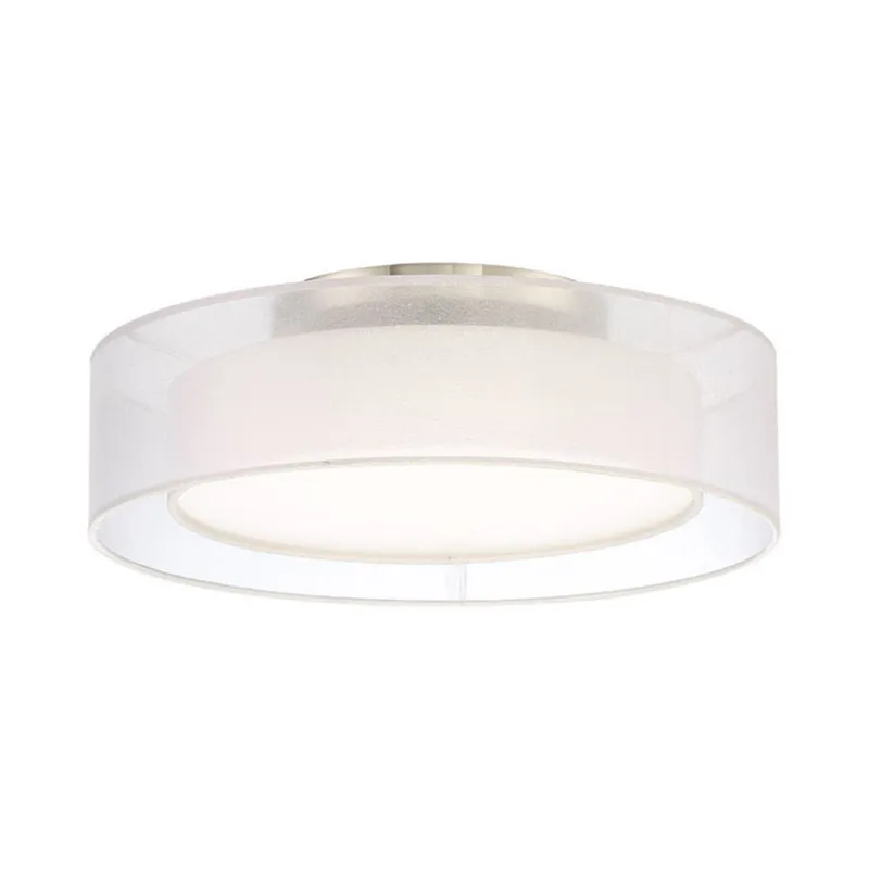 Modern Forms FM-16818-BN 3000K 25 Watt Metropolis LED Semi Flush Mount in Brushed Nickel