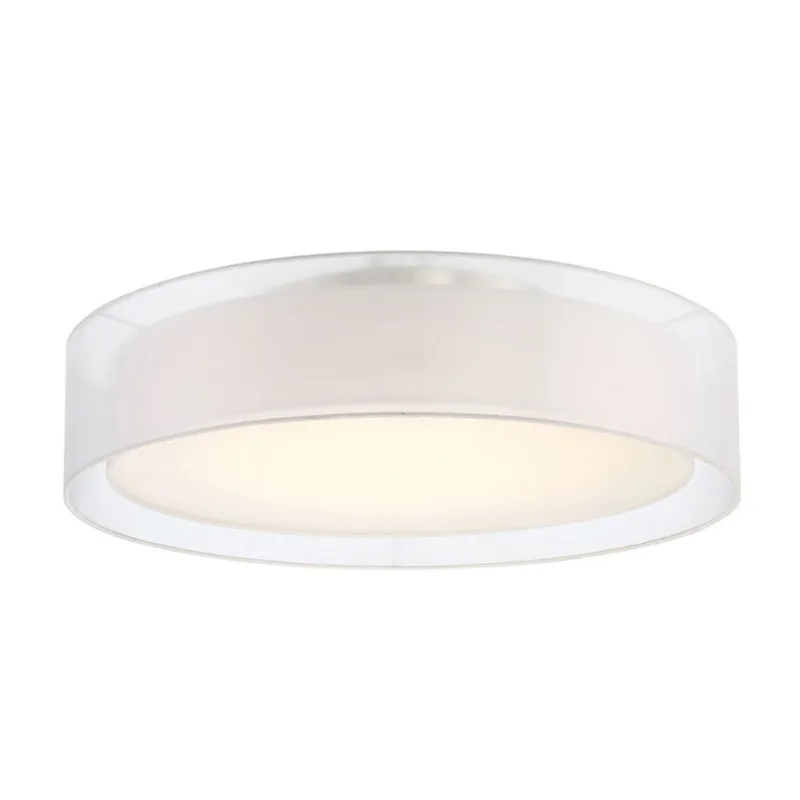 Modern Forms FM-16830-BN 3000K 47.5 Watt Metropolis LED Semi Flush Mount in Brushed Nickel