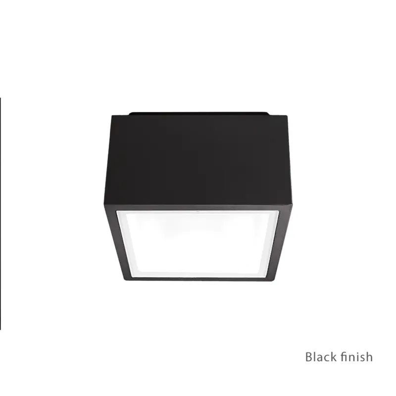 Modern Forms FM-W9200-BK 3000K 16.5 Watt Bloc LED Flush Mount in Black