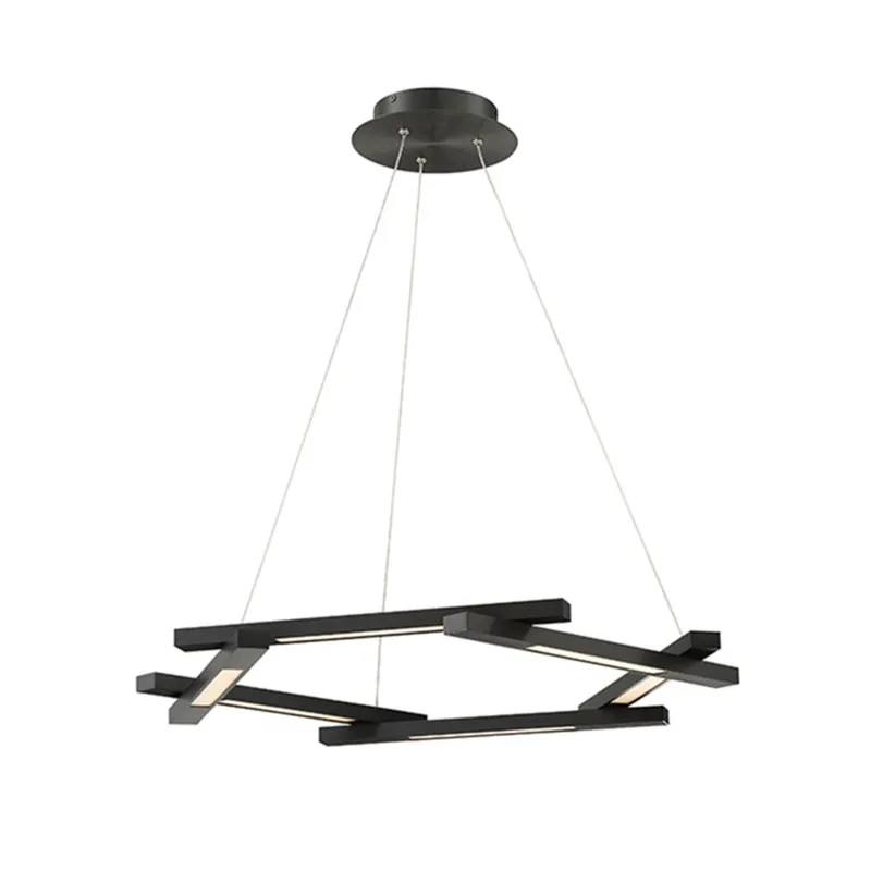 Modern Forms PD-43728-BK 3000K 66 Watt Metric LED Pendant in Black