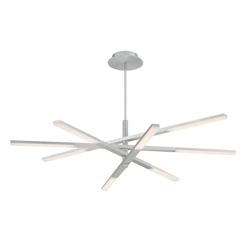 Modern Forms PD-50748-AL 3000K 38 Watt Stacked LED Pendant in Brushed Aluminum