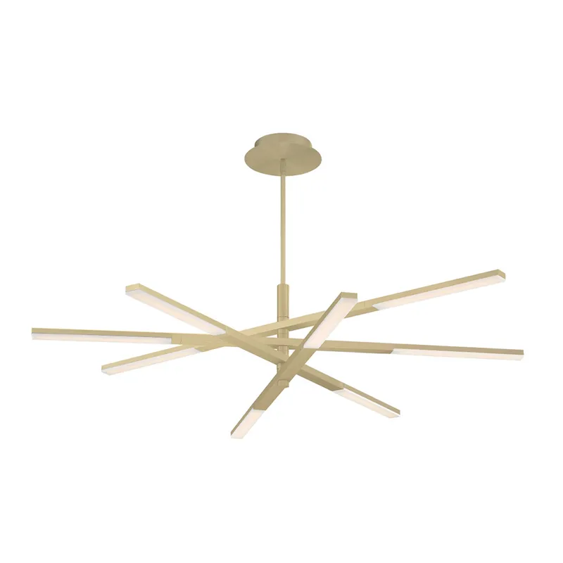 Modern Forms PD-50748-BR 3000K 38 Watt Stacked LED Pendant in Brushed Brass