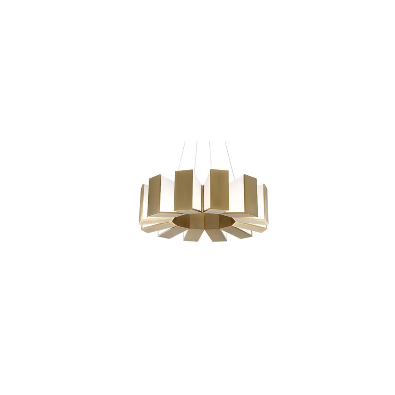 Modern Forms PD-75934-AB 3000K 48 Watt Chronos LED Pendant in Aged Brass