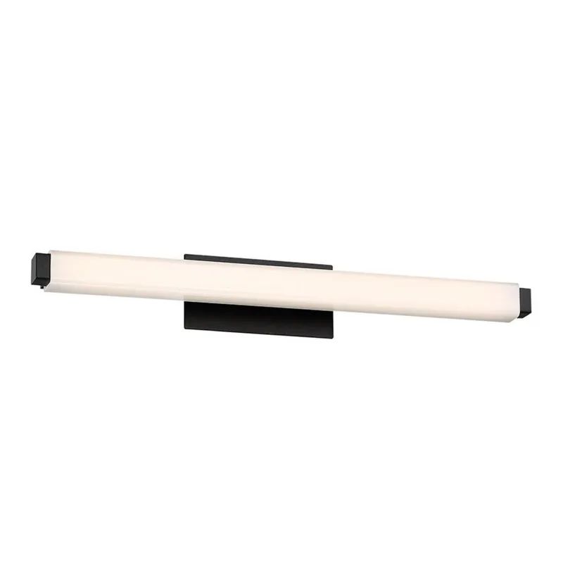 Modern Forms WS-21718-35-BK 3500K 15.5 Watt Mini Vogue LED Bathroom Vanity & Wall Light in Black