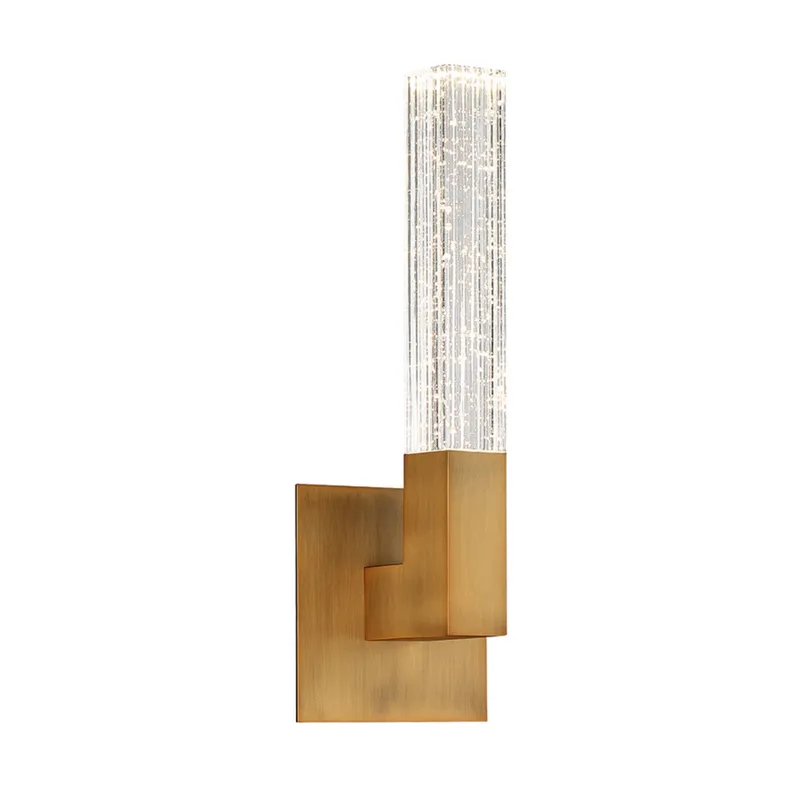 Modern Forms WS-30815-AB 3500K 7 Watt Cinema LED Wall Sconce in Aged Brass