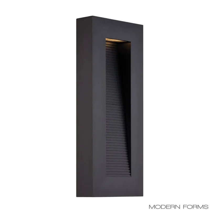 Modern Forms WS-W1116-BK 3000K 16 Watt Urban LED Wall Light in Black