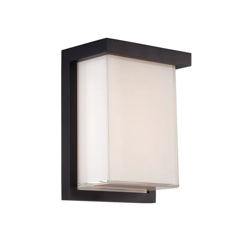 Modern Forms WS-W1408-BK 3000K 11.5 Watt LEDge LED Wall Light in Black