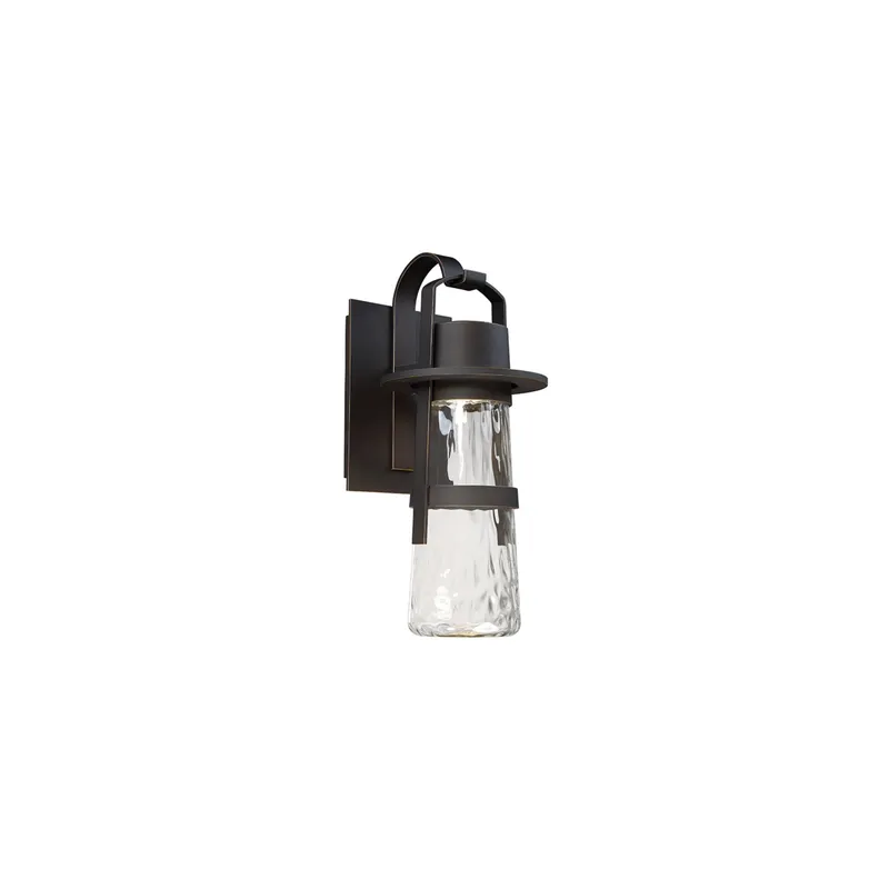 Modern Forms WS-W28516-BK 3000K 12 Watt Balthus LED Outdoor Wall Light in Black