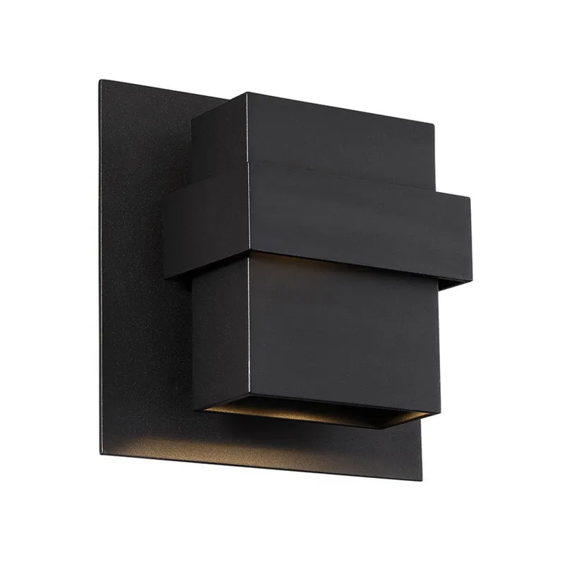 Modern Forms WS-W30509-BK 3000K 20 Watt Pandora LED Wall Light in Black