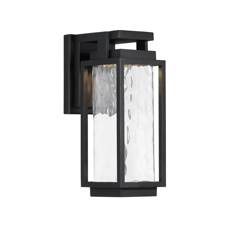 Modern Forms WS-W41912-BK 3000K 15 Watt Two If By Sea LED Outdoor Wall Light in Black