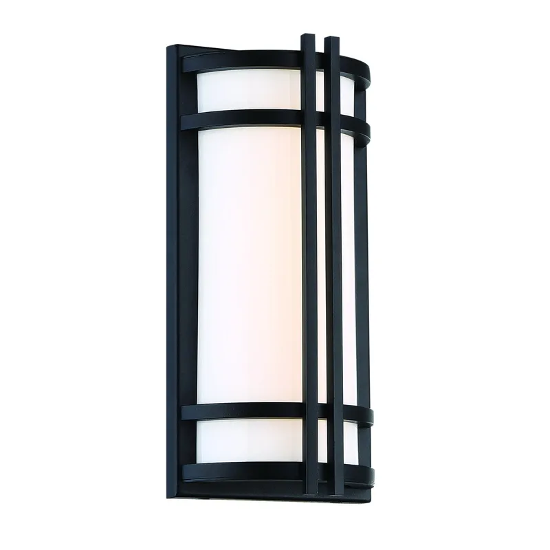 Modern Forms WS-W68627-BK 3000K 24 Watt Skyscraper LED Outdoor Wall Light in Black
