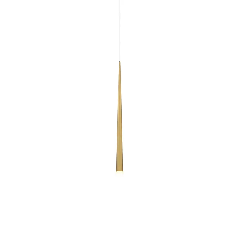 Modern Forms PD-41737-AB 3500K 7 Watt Cascade Crystal LED Pendant in Aged Brass