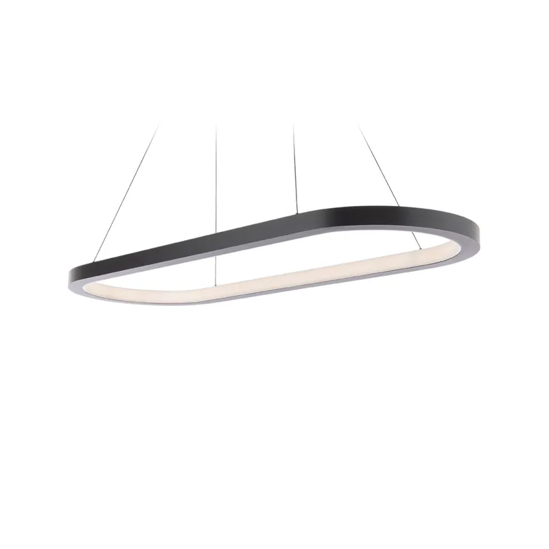 Modern Forms PD-53046-27-BK 2700K 37.5 Watt Racetrack LED Pendant in Black