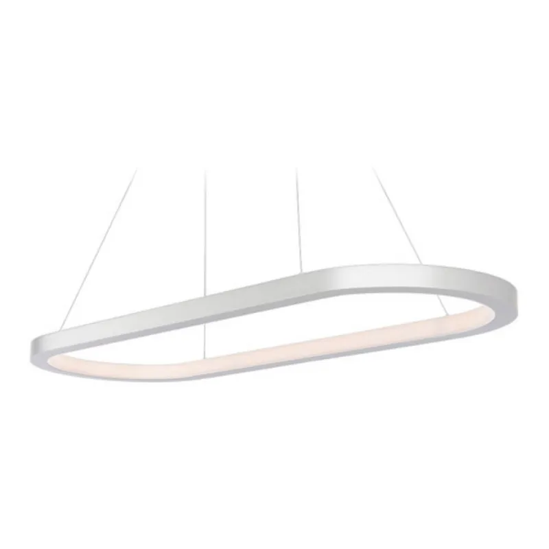 Modern Forms PD-53046-35-AL 3500K 37.7 Watt Racetrack LED Pendant in Brushed Aluminum