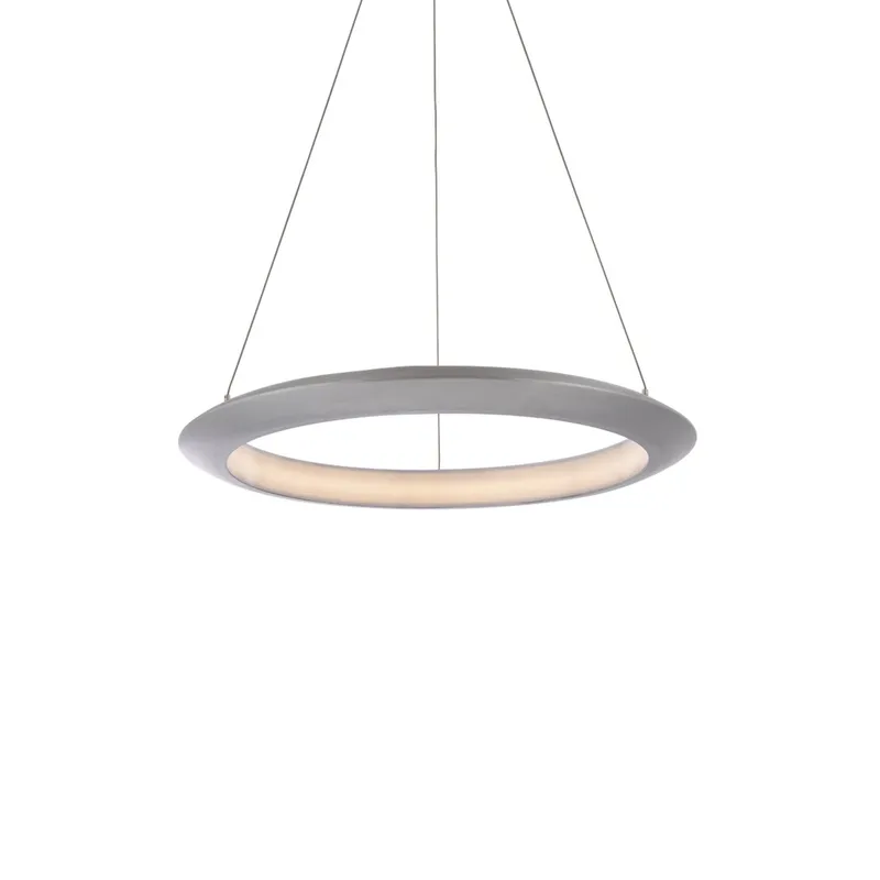 Modern Forms PD-55024-30-AL 3000K 21.56 Watt The Ring LED Pendant in Brushed Aluminum