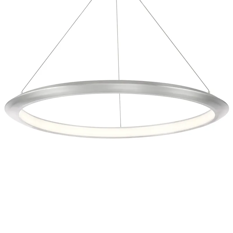 Modern Forms PD-55036-30-AL 3000K 30.09 Watt The Ring LED Pendant in Brushed Aluminum