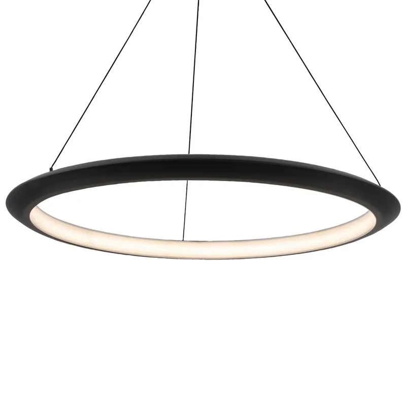 Modern Forms PD-55048-30-BK 3000K 43.89 Watt The Ring LED Pendant in Black