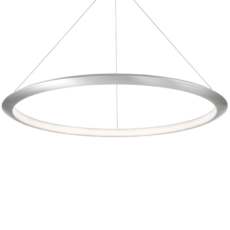 Modern Forms PD-55048-35-AL 3500K 43.9 Watt The Ring LED Pendant in Brushed Aluminum