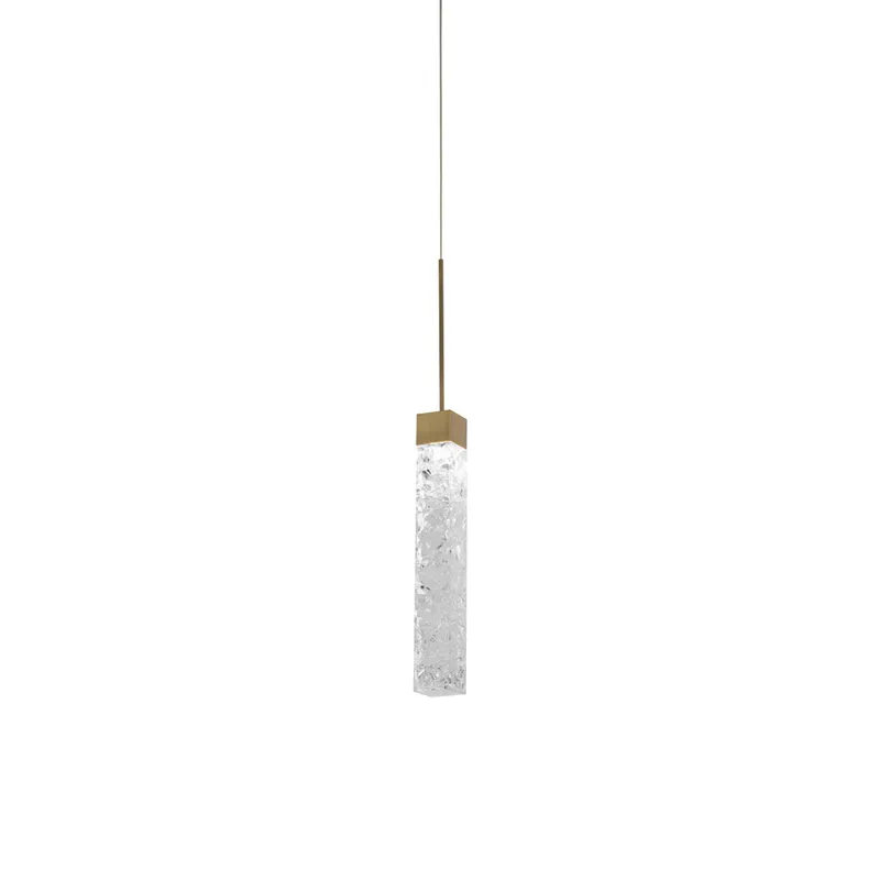 Modern Forms PD-78013-AB 3000K 4 Watt Minx LED Pendant in Aged Brass