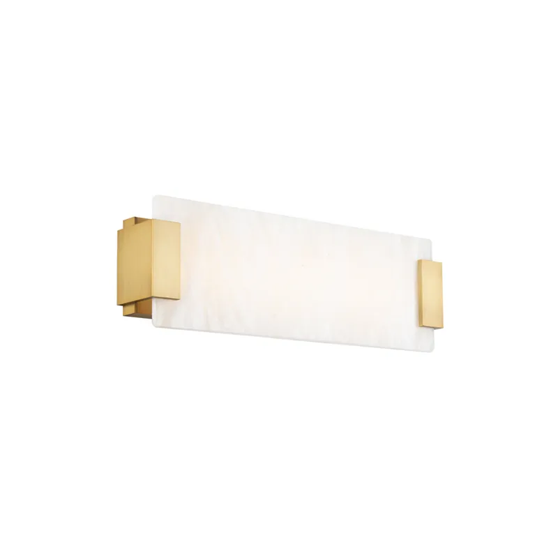 Modern Forms WS-60018-AB 3000K 22.395 Watt Quarry LED Bathroom Vanity & Wall Light in Aged Brass