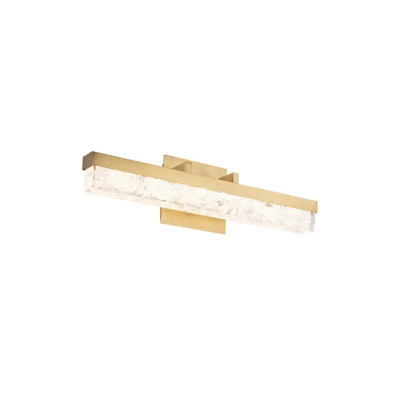Modern Forms WS-62021-AB 3000K 17.5 Watt Minx LED Bathroom Vanity & Wall Light in Aged Brass
