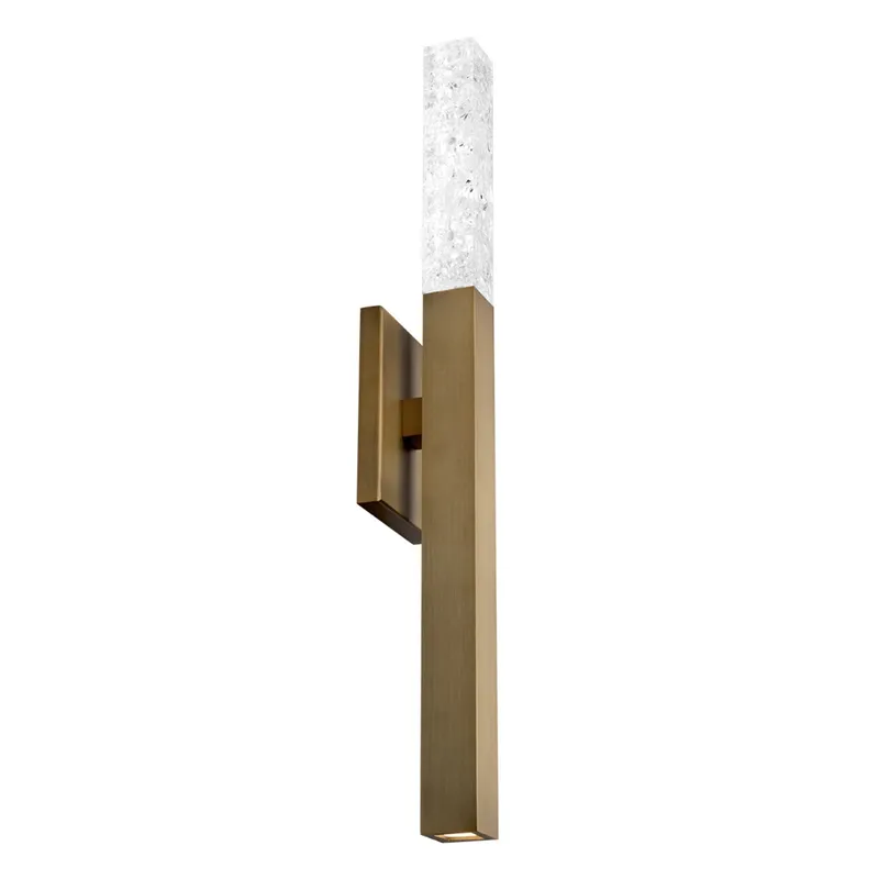 Modern Forms WS-68026-AB 3000K 9 Watt Minx LED Wall Sconce in Aged Brass