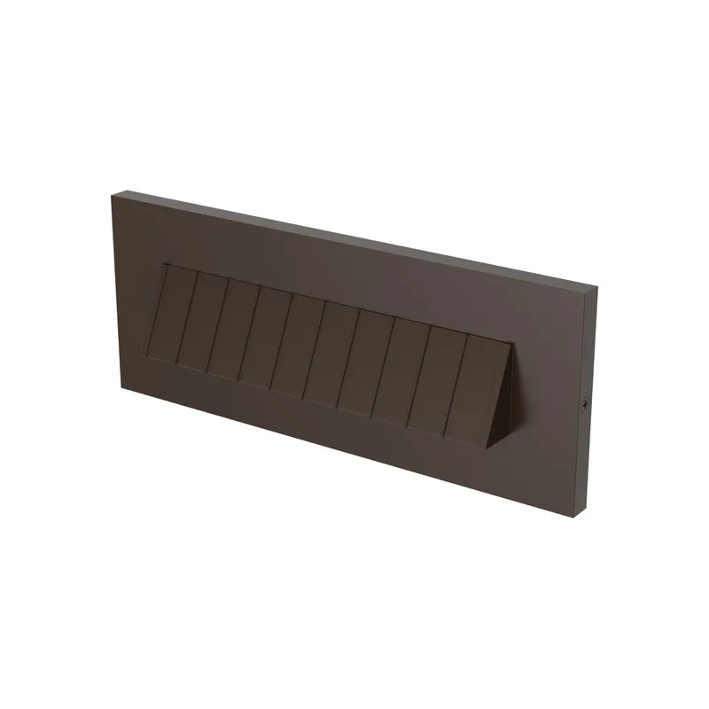 Tarpa Amber LED Brick Light Transitional Landscape Fixture 3.3125" Height in Painted Antique Bronze