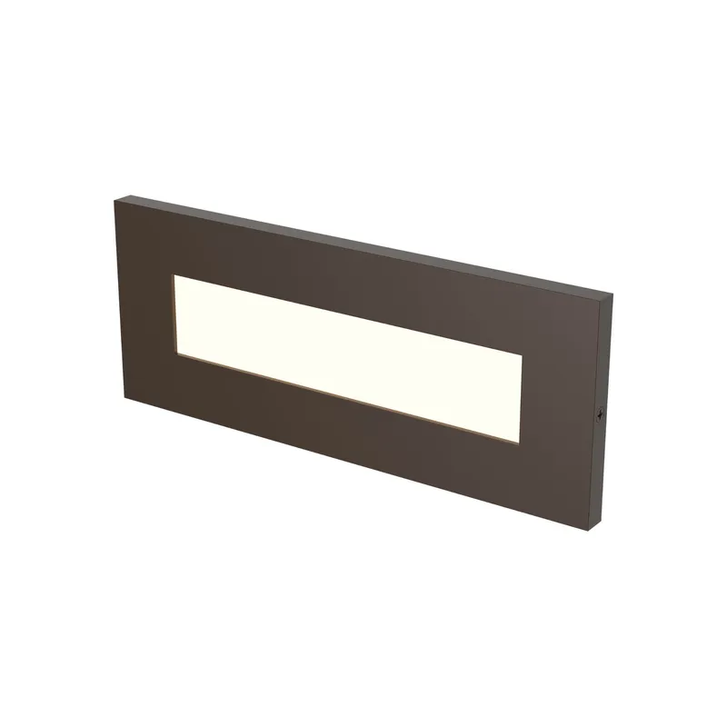 Vitra Amber LED Brick Light Transitional Landscape Fixture 3.3125" Height in Painted Antique Bronze