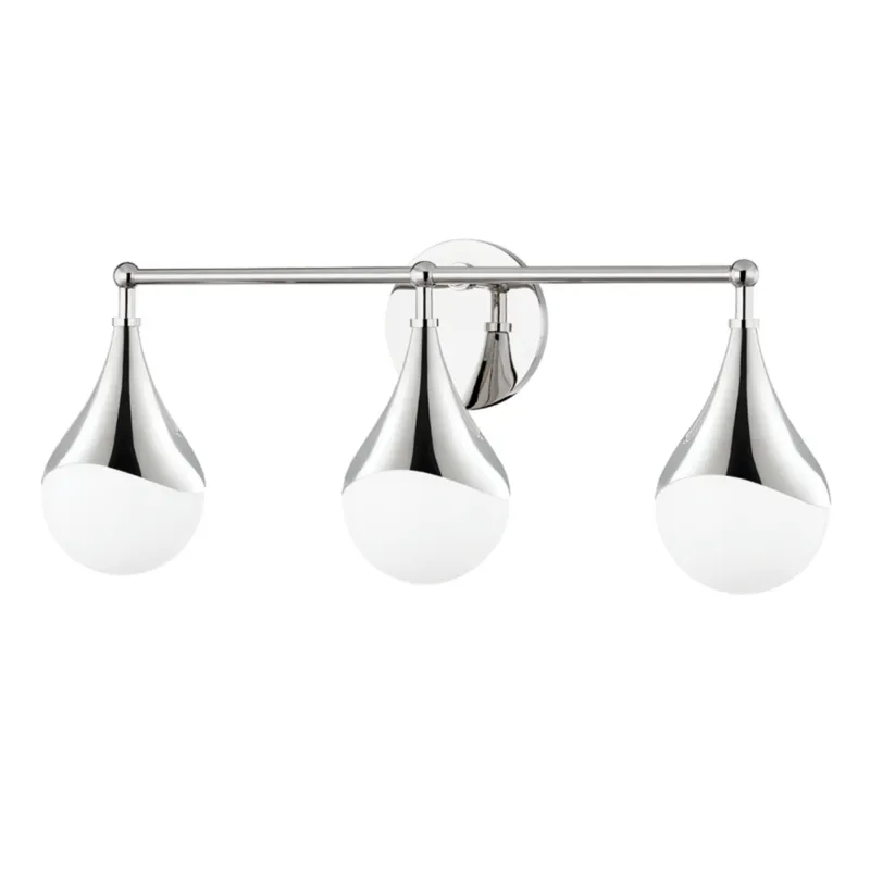 Ariana 3-Light Bath and Vanity in Polished Nickel 22.5W x 9.5H