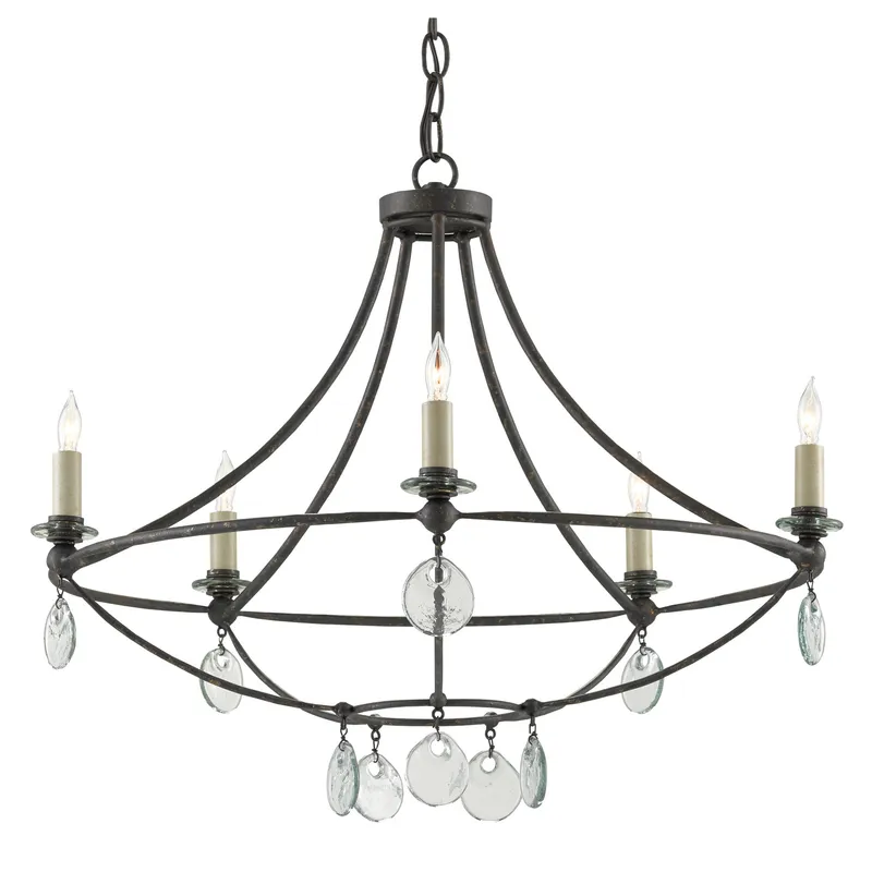 Novella Small Black Chandelier - Mayfair