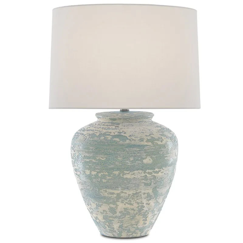 Mimi Aqua Table Lamp - Aqua/Cream