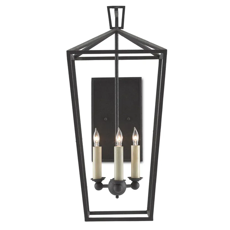 Denison Black Wall Sconce - Molé Black