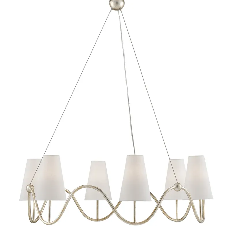 Kadir Silver Chandelier - Silver Granello