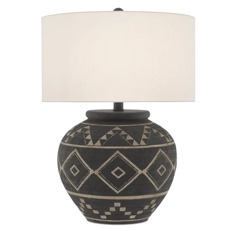 Tattoo Table Lamp - Brewed Latte/Molé Black