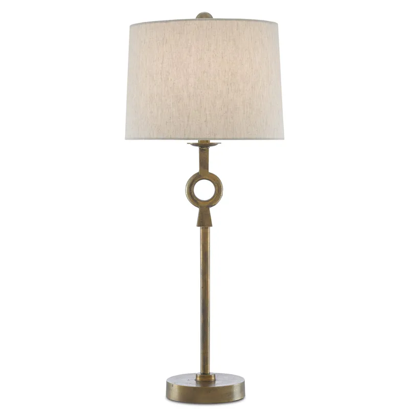 Germaine Brass Table Lamp - Antique Brass