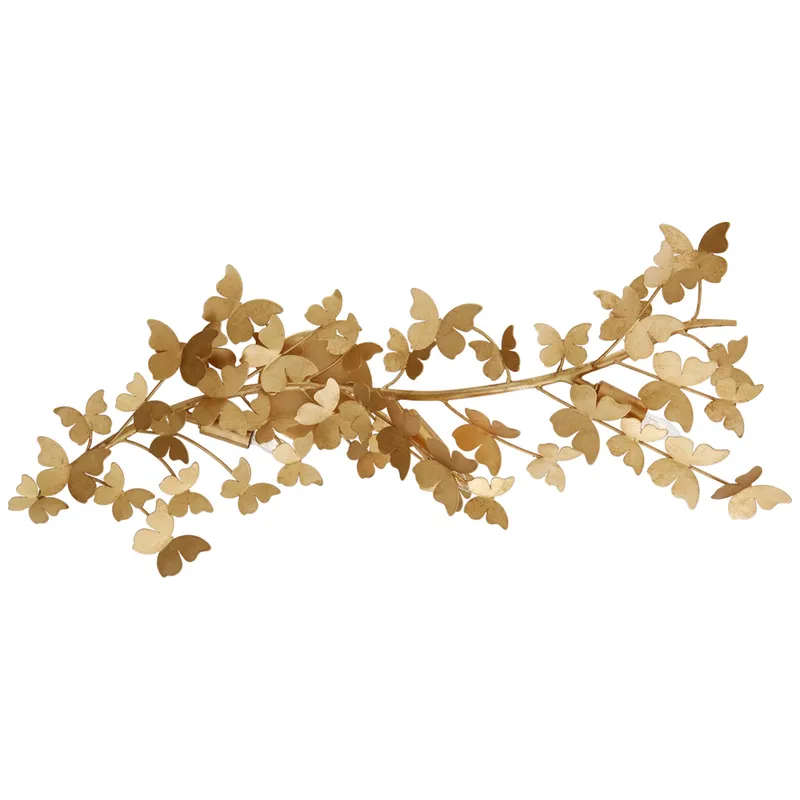 Julie Neill Farfalle Large Sconce in Gild Wall Light W15.5" x H28.75"