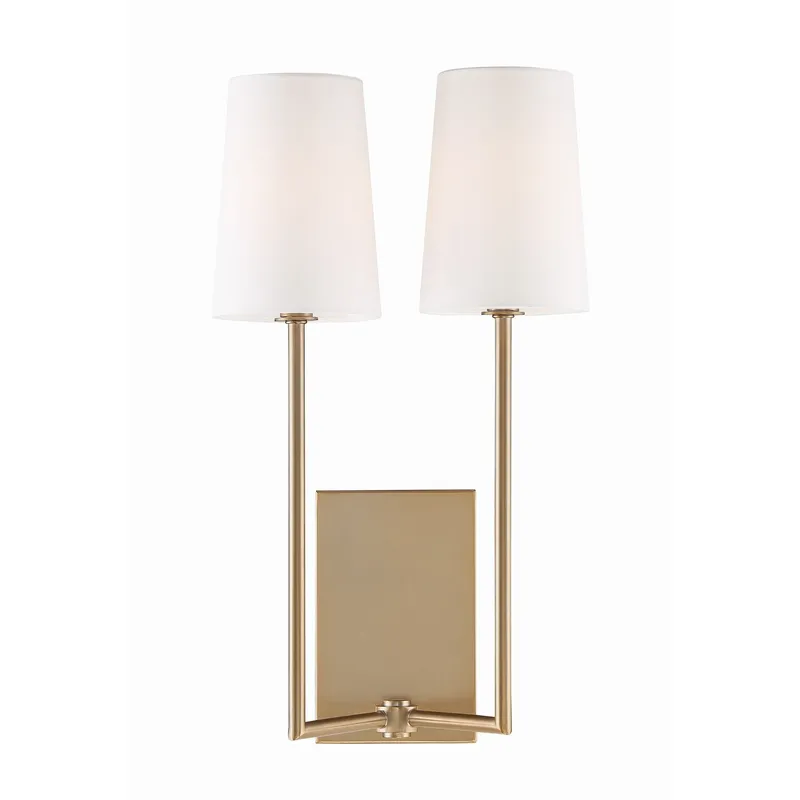 Lena 10'' Vibrant Gold Sconce Gold 10"W x 18"H x 7"D