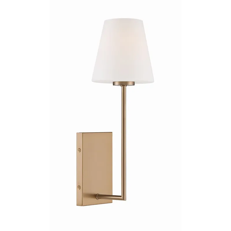 Lena 6'' Vibrant Gold Sconce Gold 6"W x 17.5"H x 7"D