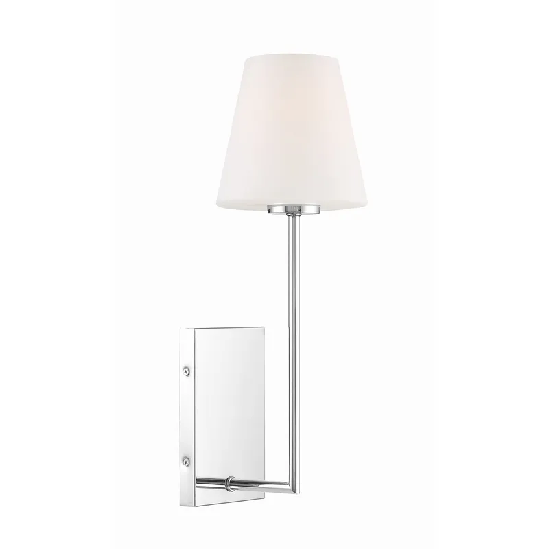 Lena 6'' Polished Chrome Sconce Silver 6"W x 17.5"H x 7"D