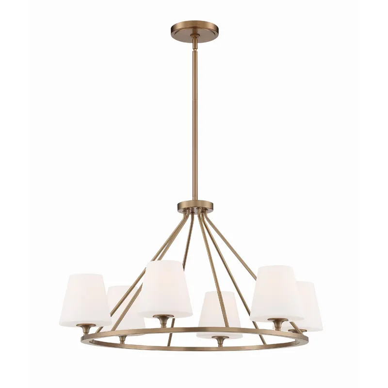 Keenan 31.25'' Vibrant Gold Chandelier Gold 31.25"W x 17.5"H x 31.25"D