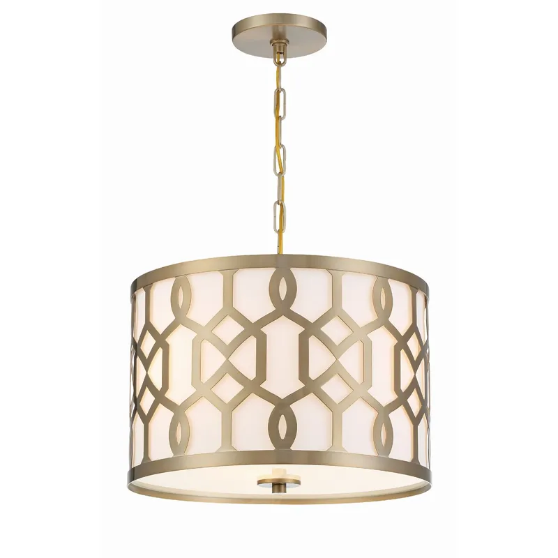 Libby Langdon Jennings 18.25'' Aged Brass Pendant Gold 18.25"W x 15"H x 18.25"D