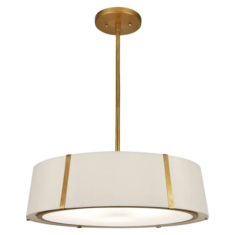 Fulton 24'' Antique Gold Pendant Gold 24"W x 12.25"H x 24"D