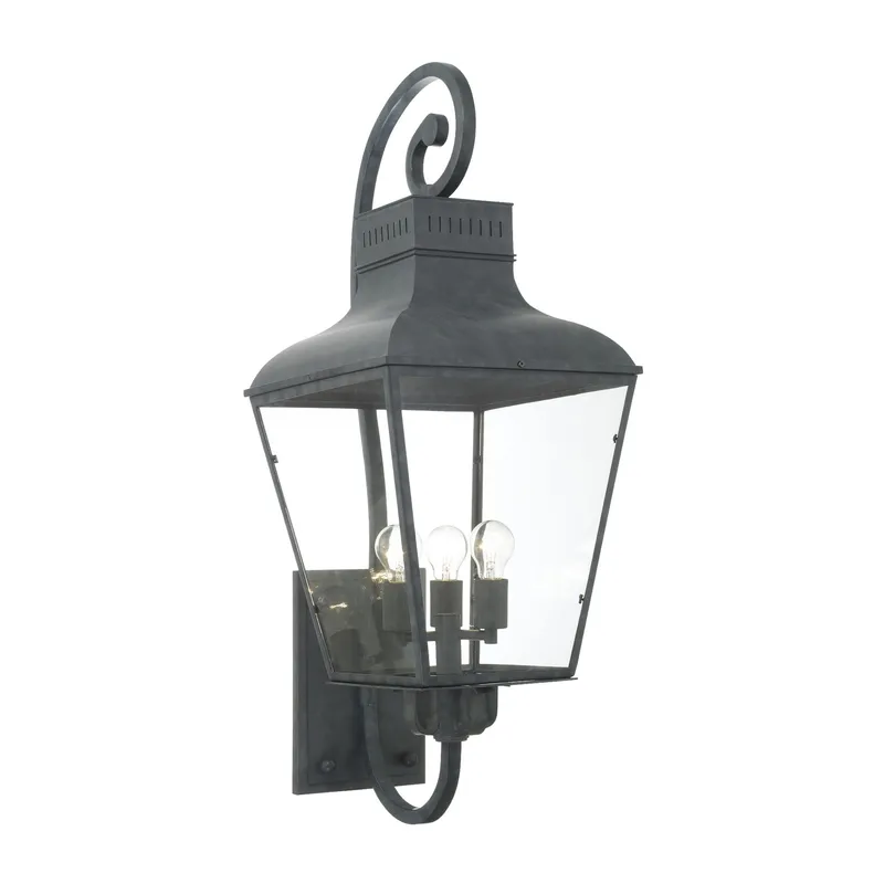 Dumont 14.5'' Graphite Outdoor Sconce Black 14.5"W x 38.75"H x 17.5"D