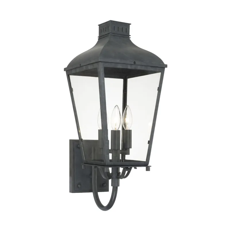 Dumont 9.25'' Graphite Outdoor Sconce Black 9.25"W x 23.5"H x 12"D