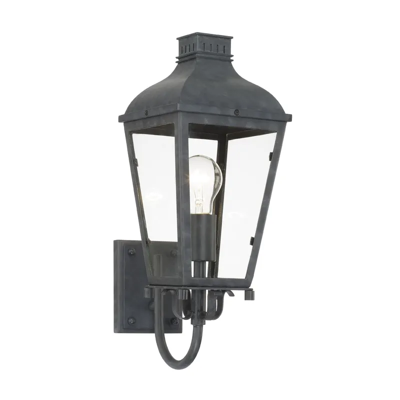 Dumont 6.5'' Graphite Outdoor Sconce Black 6.5"W x 17.5"H x 9"D